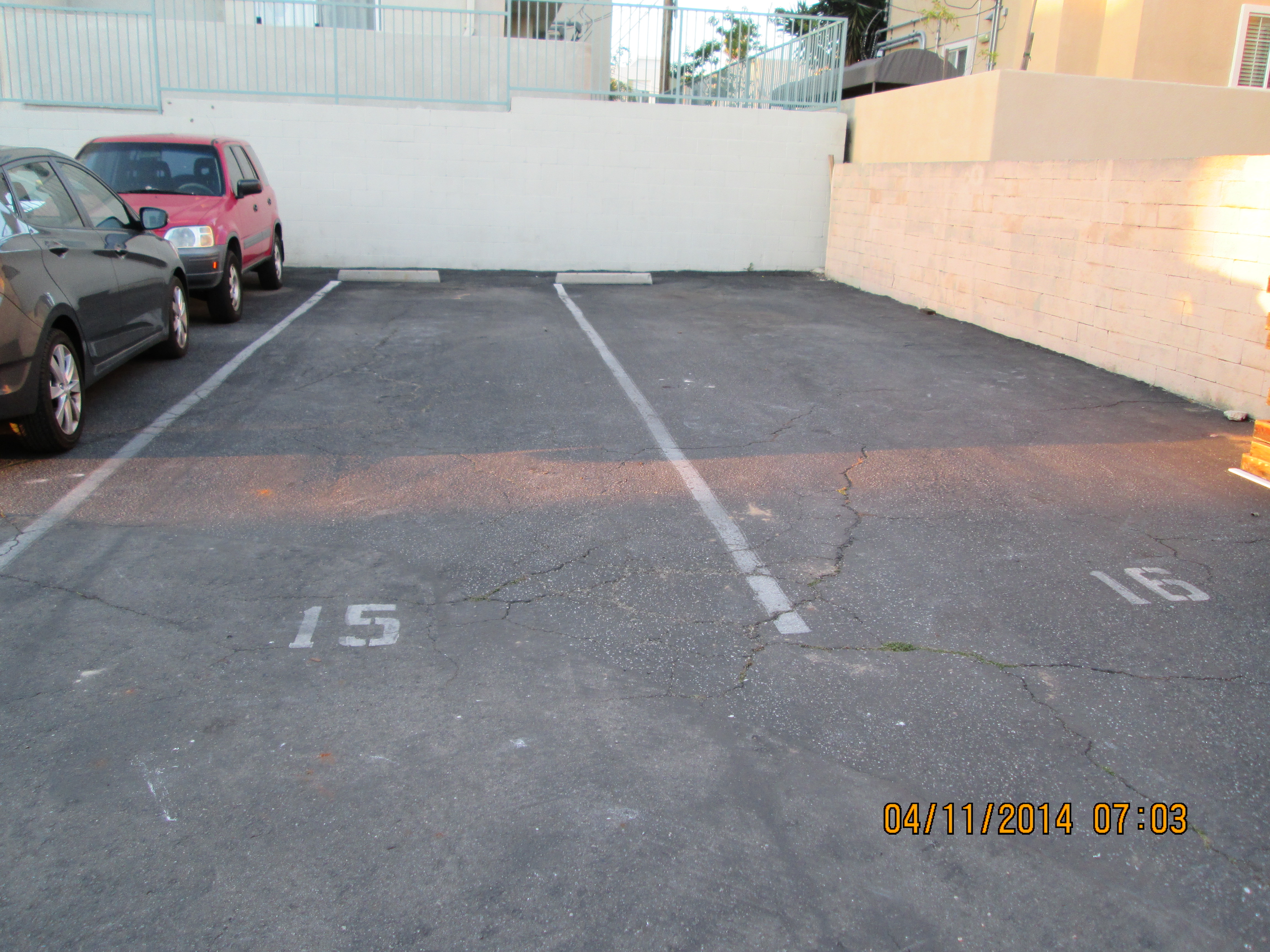 2014-4-11 Again parked at Stall 14 at 1522 Hi Point